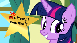 Size: 2560x1440 | Tagged: safe, edit, edited screencap, screencap, twilight sparkle, alicorn, pony, totally legit recap, a flurry of emotions, g4, an attempt was made, female, i don't think you tried at all, solo, twilight sparkle (alicorn), you tried