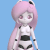 Size: 500x500 | Tagged: safe, artist:jdan-s, oc, oc only, oc:cyberia heart, human, robot, 3d, animated, blender, cute, eared humanization, gif, hug request, humanized, looking at you, solo, tailed humanization