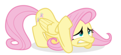 Size: 11000x5000 | Tagged: safe, artist:guillex3, fluttershy, pegasus, pony, g4, hurricane fluttershy, .svg available, absurd resolution, female, mare, scared, simple background, solo, transparent background, vector