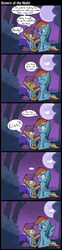 Size: 1324x5343 | Tagged: safe, artist:mrbastoff, edit, princess luna, rainbow dash, scootaloo, alicorn, pegasus, pony, g4, sleepless in ponyville, ..., alternate ending, bedroom eyes, comic, dialogue, eye contact, eyes closed, female, filly, frown, glowing eyes, grin, helmet, high res, hug, lesbian, lidded eyes, looking at each other, luna the shipper, mare, moon, night, not sure if want, now kiss, open mouth, parody, scene parody, scootalove, ship:scootadash, shipper on deck, shipping, shocked, silhouette, sitting, smiling, speech bubble, spread wings, stars, wide eyes, wingboner, winghug, wings