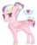 Size: 1024x1228 | Tagged: safe, artist:loryska, oc, oc only, oc:plumeria, pegasus, pony, female, mare, offspring, parent:quibble pants, parent:rainbow dash, parents:quibbledash, simple background, solo, white background