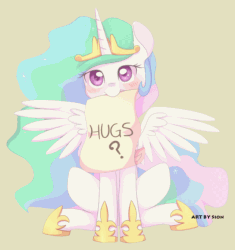Size: 545x580 | Tagged: safe, artist:sion, artist:szafir87, princess celestia, alicorn, pony, g4, animated, blinking, blushing, bronybait, c:, crown, cute, cutelestia, daaaaaaaaaaaw, eye shimmer, female, flapping, gif, hnnng, hug request, jewelry, looking at you, mare, mouth hold, praise the sun, princess shoes, regalia, scroll, shoes, simple background, sitting, smiling, solo, sparkles, spread wings, tiara, weapons-grade cute, yellow background