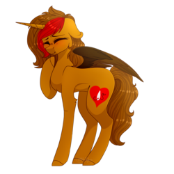 Size: 1598x1596 | Tagged: safe, artist:ohhoneybee, oc, oc only, oc:needle heart, alicorn, pony, eyes closed, female, mare, simple background, solo, transparent background