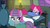 Size: 1920x1080 | Tagged: safe, screencap, maud pie, pinkie pie, earth pony, pony, g4, rock solid friendship, chart, clothes, discovery family logo, footed sleeper, hair curlers, pajamas, pie sisters pajamas