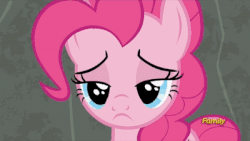 Size: 400x225 | Tagged: safe, screencap, pinkie pie, earth pony, pony, g4, rock solid friendship, season 7, animated, crying, cute, diapinkes, discovery family logo, female, floppy ears, gif, lip bite, mare, mawshot, open mouth, pinkie cry, puppy dog eyes, sad, sadorable, solo, uvula, volumetric mouth