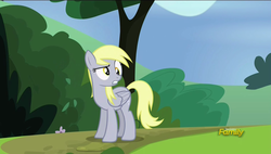 Size: 1920x1088 | Tagged: safe, screencap, derpy hooves, pegasus, pony, g4, rock solid friendship, discovery family logo, female, mare, solo