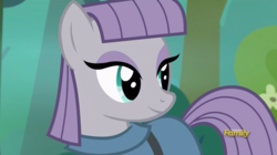 Size: 912x510 | Tagged: safe, screencap, maud pie, earth pony, pony, g4, rock solid friendship, cute, discovery family logo, female, maudabetes, smiling, solo, when she smiles