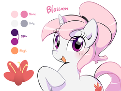 Size: 1600x1200 | Tagged: safe, artist:haden-2375, oc, oc only, oc:candy blossom, pony, unicorn, cute, female, looking at you, mare, ocbetes, smiling, solo