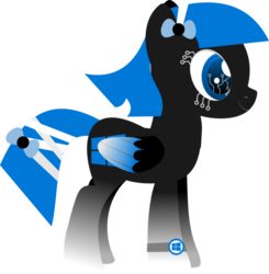 Size: 529x540 | Tagged: safe, artist:carloscreations, pegasus, pony, microsoft windows, ponified, simple background, solo, transparent background, windows 10