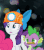 Size: 400x455 | Tagged: safe, screencap, pinkie pie, rarity, spike, dragon, earth pony, pony, unicorn, g4, rock solid friendship, animated, bow, comforting, cropped, crying, discovery family logo, eye shimmer, female, floppy ears, gem, gif, hair bow, hard hat, hat, helmet, lip bite, male, mare, marshmelodrama, mining helmet, sad, teary eyes