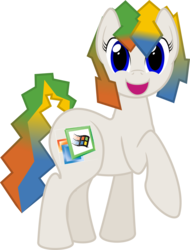 Size: 922x1216 | Tagged: safe, artist:shitigal-artust, oc, oc:windows me, earth pony, pony, female, mare, microsoft windows, ponified, simple background, solo, transparent background, windows me