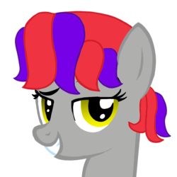 Size: 1000x1000 | Tagged: safe, artist:toyminator900, oc, oc only, oc:dee valerie, earth pony, pony, simple background, smug, solo, transparent background