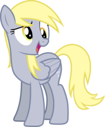 Size: 5647x6808 | Tagged: safe, artist:pink1ejack, derpy hooves, pegasus, pony, g4, rock solid friendship, absurd resolution, female, mare, open mouth, simple background, smiling, solo, transparent background, vector