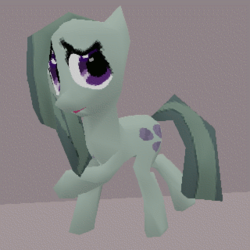 Size: 320x320 | Tagged: safe, marble pie, earth pony, pony, g4, 3d, aesthetics, blender, female, low poly, lowres, solo