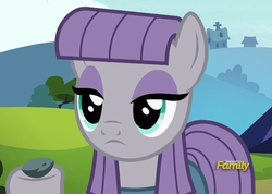 Size: 645x458 | Tagged: safe, screencap, boulder (g4), maud pie, earth pony, pony, g4, rock solid friendship, discovery family logo