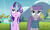 Size: 748x442 | Tagged: safe, screencap, maud pie, starlight glimmer, earth pony, pony, g4, my little pony: friendship is magic, rock solid friendship, discovery family logo, kite flying, magic, telekinesis