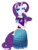 Size: 1024x1365 | Tagged: safe, artist:vanillaswirl6, rarity, pony, unicorn, semi-anthro, g4, bracelet, broach, choker, clothes, colored eyelashes, colored pupils, dress, ear fluff, ear piercing, earring, female, frilly dress, horn, horn ring, jewelry, looking at something, mare, medieval, photoshop, piercing, signature, simple background, solo, tail wrap, transparent background