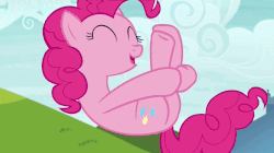 Size: 902x505 | Tagged: safe, screencap, pinkie pie, earth pony, pony, g4, rock solid friendship, season 7, animated, balloonbutt, butt, cute, diapinkes, female, gif, hoofy-kicks, in which pinkie pie forgets how to gravity, mare, pinkie being pinkie, pinkie physics, plot, solo