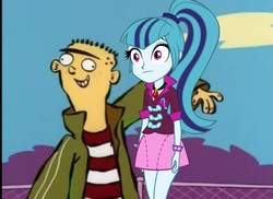 Size: 964x701 | Tagged: safe, sonata dusk, equestria girls, g4, crossover, ed (ed edd n eddy), ed edd n eddy, ednata, who let the ed in