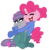 Size: 3000x3062 | Tagged: safe, artist:befishproductions, maud pie, pinkie pie, earth pony, pony, g4, rock solid friendship, clothes, footed sleeper, hair curlers, happy, high res, hug, pajamas, pie sisters pajamas, simple background, transparent background