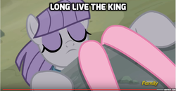 Size: 857x444 | Tagged: safe, edit, edited screencap, screencap, maud pie, pinkie pie, earth pony, pony, g4, rock solid friendship, discovery family logo, reference, screenshots, the lion king, youtube