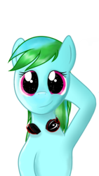 Size: 720x1280 | Tagged: safe, artist:finalaspex, oc, oc only, oc:lmwub, pony, music, shy, simple background, smiling, solo, transparent background, youtuber