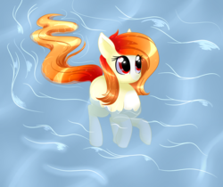 Size: 3000x2520 | Tagged: safe, artist:akarui-orenji, oc, oc only, oc:akarui orenji, earth pony, pony, high res, solo, water