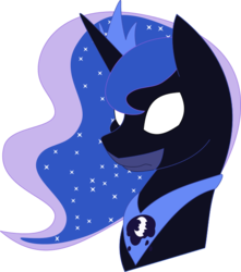 Size: 546x618 | Tagged: safe, artist:dalekolt, princess luna, g4, batman, batmare, bust, female, i am the night, simple background, solo, transparent background