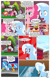 Size: 792x1224 | Tagged: safe, artist:dekomaru, pinkie pie, trixie, twilight sparkle, oc, pony, comic:the greatest gift, g4, comic, golden oaks library, jewelry, necklace