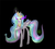 Size: 2350x2100 | Tagged: safe, artist:inoty-dzihicko, princess celestia, alicorn, pony, g4, black background, corrupted celestia, crown, dark magic, female, high res, jewelry, looking at you, magic, raised hoof, regalia, simple background, solo, sombra eyes