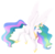 Size: 2453x2399 | Tagged: safe, artist:dasha37, princess celestia, alicorn, pony, g4, crown, female, flying, high res, jewelry, looking at you, mare, peytral, regalia, simple background, solo, spread wings, tired, transparent background, wings