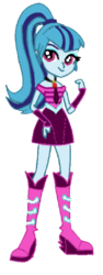 Size: 464x1236 | Tagged: safe, artist:trixiesparkle63, sonata dusk, equestria girls, g4, my little pony equestria girls: rainbow rocks, boots, clothes, cute, female, fingerless gloves, gloves, hand on hip, high heel boots, jewelry, looking at you, necktie, pendant, ponytail, simple background, skirt, solo, transparent background