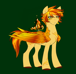 Size: 800x785 | Tagged: safe, artist:raindroplette, oc, oc only, phoenix pony, pony, male, simple background, solo, stallion