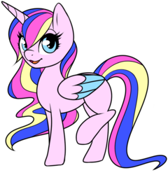 Size: 617x644 | Tagged: safe, artist:gypsy-meadow, oc, oc only, alicorn, pony, female, mare, raised leg, simple background, solo, transparent background