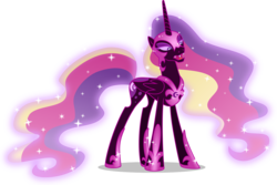 Size: 8500x5669 | Tagged: safe, artist:limedazzle, princess cadance, alicorn, pony, g4, absurd resolution, alternate timeline, alternate universe, armor, armored pony, concave belly, corrupted, ethereal mane, ethereal tail, evil, fangs, female, frown, helmet, lidded eyes, long legs, long mane, long tail, mare, multicolored hair, nightmare cadance, nightmarified, open mouth, simple background, slender, solo, sparkling, starry mane, starry tail, tail, tall, thin, transparent background, vector, wings