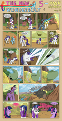 Size: 1600x3108 | Tagged: safe, artist:marmorexx, rainbow dash, rarity, shining armor, twilight sparkle, alicorn, pony, comic:the new wonderbolt, g4, cloud, comic, force field, grenade, magic, royal guard, twilight sparkle (alicorn)