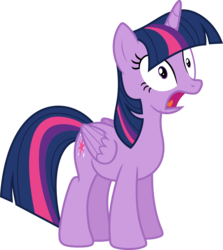 Size: 6223x6967 | Tagged: safe, artist:pink1ejack, twilight sparkle, alicorn, pony, celestial advice, g4, absurd resolution, female, gasp, mare, open mouth, simple background, solo, surprised, transparent background, twilight sparkle (alicorn), vector