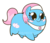 Size: 550x474 | Tagged: safe, artist:coggler, artist:frog&cog, artist:gopherfrog, lotus blossom, earth pony, pony, g4, chubbie, female, simple background, solo, sticker, transparent background