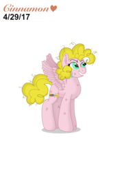 Size: 2048x2732 | Tagged: safe, artist:cinnamon-swirls, oc, oc only, oc:balloon blast, pegasus, pony, high res, offspring, parent:cheese sandwich, parent:pinkie pie, parents:cheesepie, simple background, solo, transparent background