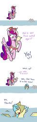 Size: 592x1924 | Tagged: safe, artist:jargon scott, princess cadance, princess skystar, seapony (g4), g4, my little pony: the movie, cadance's pizza delivery, comic, food, ocean, pizza, pizza delivery