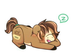 Size: 800x600 | Tagged: safe, artist:cinnamonsparx, oc, oc only, oc:mocha latte, earth pony, pony, prone, simple background, sleeping, solo, transparent background, z