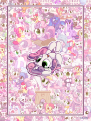 Size: 1200x1600 | Tagged: safe, artist:bobdude0, apple bloom, fluttershy, hondo flanks, pinkie pie, princess flurry heart, princess luna, rarity, sweetie belle, tender taps, twilight sparkle, alicorn, pony, raccoon, g4, balloon, clothes, collage, crying, cute, diasweetes, female, filly, fire, glasses, holding a pony, hoodie, jewelry, magic, male, nom, on back, regalia, shipping, sitting, straight, suit, table, twilight sparkle (alicorn), wall of sweetie belles, weapons-grade cute, woona, younger