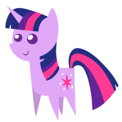 Size: 1024x1024 | Tagged: safe, artist:diigii-doll, twilight sparkle, g4, chibi, female, pointy ponies, simple background, smiling, solo, transparent background