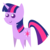 Size: 1024x1024 | Tagged: safe, artist:lunarahartistry, twilight sparkle, g4, chibi, female, pointy ponies, simple background, smiling, solo, transparent background