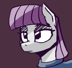 Size: 657x629 | Tagged: safe, artist:post-it, maud pie, earth pony, pony, g4, bust, female, simple background, solo