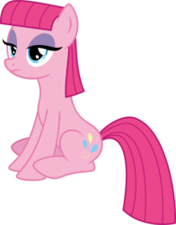 Size: 4362x5552 | Tagged: safe, artist:osipush, maud pie, pinkie pie, earth pony, pony, g4, rock solid friendship, .svg available, absurd resolution, behaving like maud pie, female, lidded eyes, mare, simple background, sitting, solo, transparent background, vector