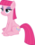 Size: 4362x5552 | Tagged: safe, artist:osipush, maud pie, pinkie pie, earth pony, pony, g4, my little pony: friendship is magic, rock solid friendship, .svg available, absurd resolution, behaving like maud pie, female, lidded eyes, mare, simple background, sitting, solo, transparent background, vector