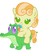 Size: 786x1017 | Tagged: safe, artist:red4567, gummy, junebug, pony, g4, baby, baby pony, cute, junebetes, pacifier, ponies riding gators, riding