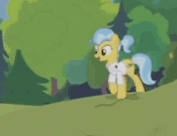 Size: 262x201 | Tagged: safe, screencap, doctor fauna, pony, fluttershy leans in, g4, animated, female, gif, solo, three legged, waving