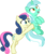 Size: 3001x3558 | Tagged: safe, artist:cloudy glow, artist:parclytaxel, artist:php11, bon bon, lyra heartstrings, sweetie drops, earth pony, pony, unicorn, g4, rock solid friendship, bipedal, carrying, female, high res, holding a pony, lesbian, mare, ship:lyrabon, shipping, simple background, smiling, transparent background, vector